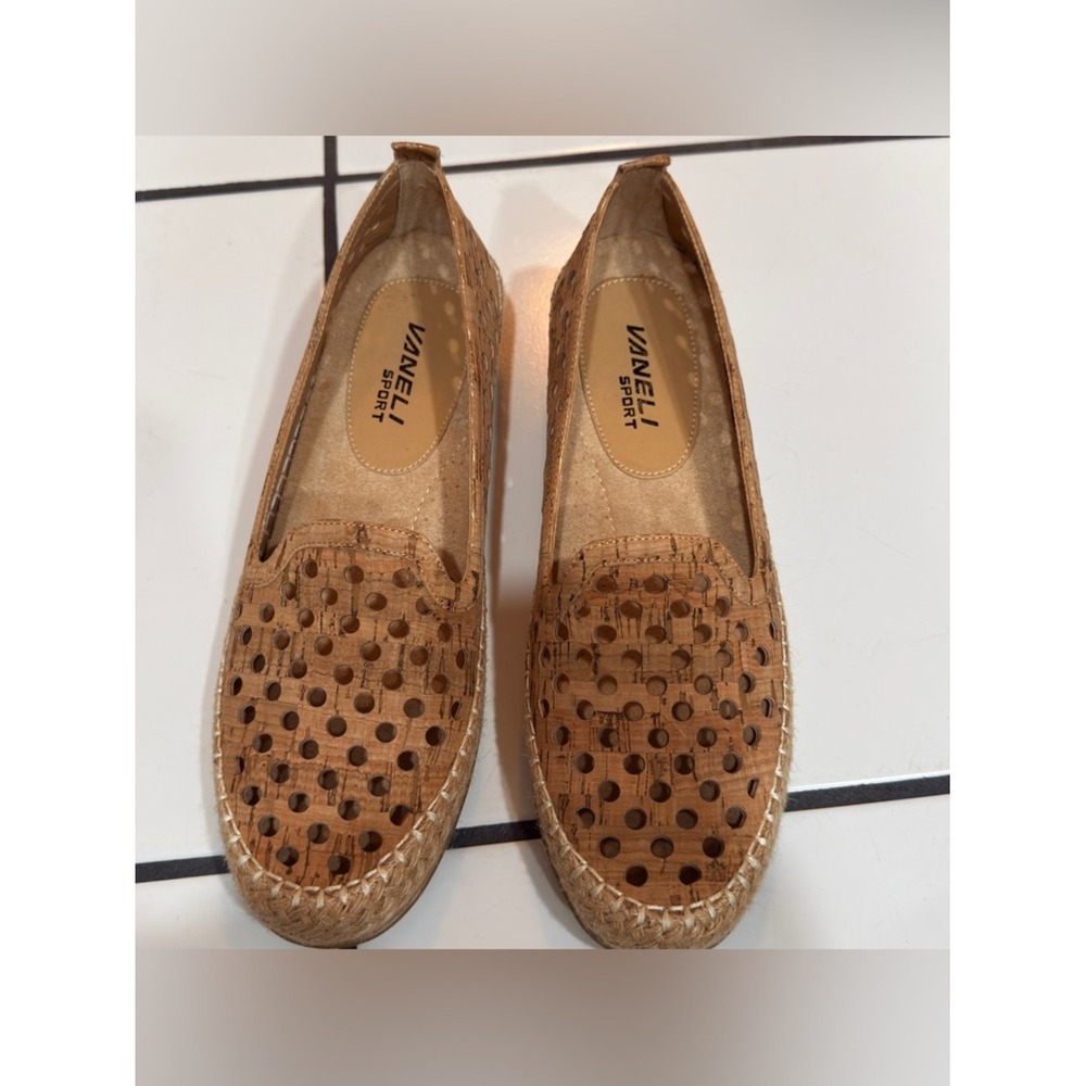 🌿 Vaneli Sport Cork Perforated Slip-On Espadrilles | Size 8N